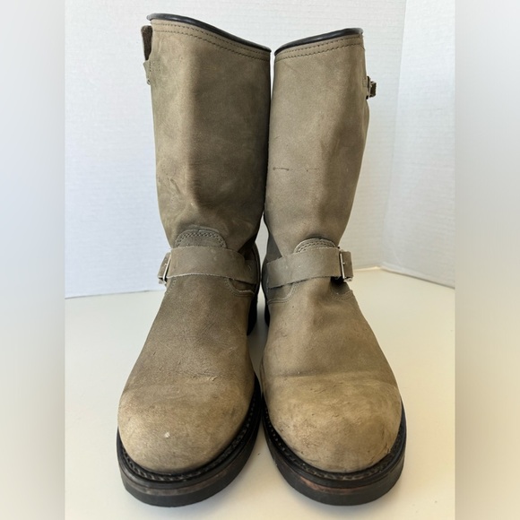 Vintage Nana Works Sonora Double H Leather Biker Moto Boots Men’s Size 9 - Picture 3 of 14